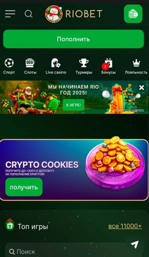 Интерфейс мобильного веб-клиента
